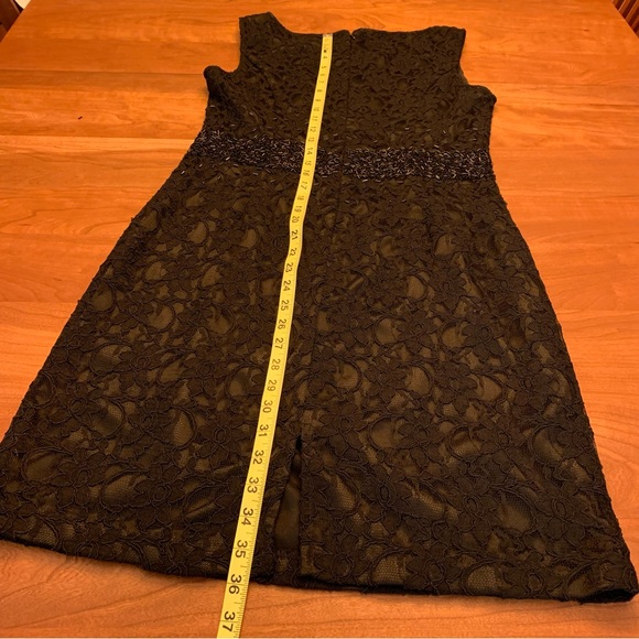 HP!🥂✨ JS Boutique Lace Cocktail Sheath LBD Womens 12 - Picture 9 of 14